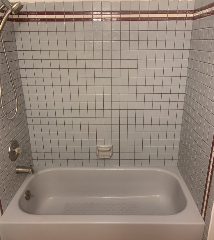 Tile shower before